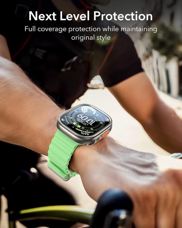 Thumbnail 2 de ESR Hülle für Apple Watch Ultra 3/2/1 (49 mm) mit Displayschutz, Militärschutz & Armorite Glas – Aluminiumlegierung