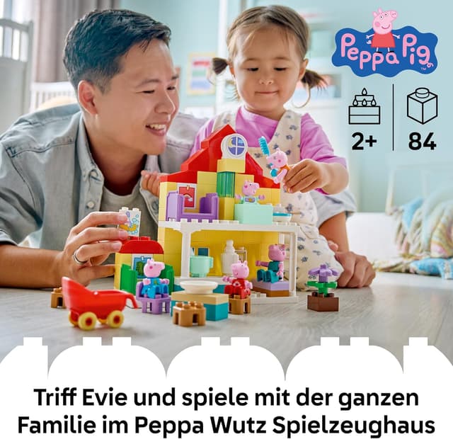 Detalle 2 de LEGO DUPLO Peppa Wutz Familienhaus Lernspielzeug