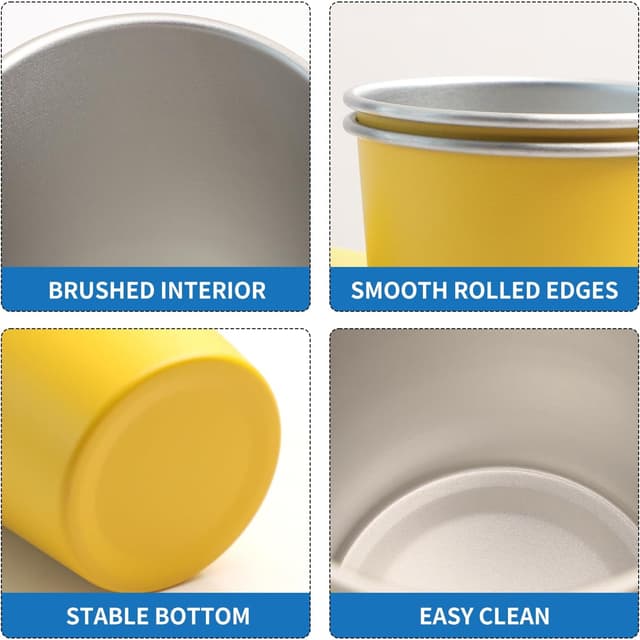 Detalle 2 de LAIJIANG kids stainless steel cups 350ml