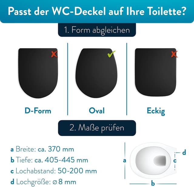 Detalle de BENKSTEIN coperchio WC antibatterico oval, duroplast con Quick Release e softclose, sedile WC in acciaio inox rimovibile
