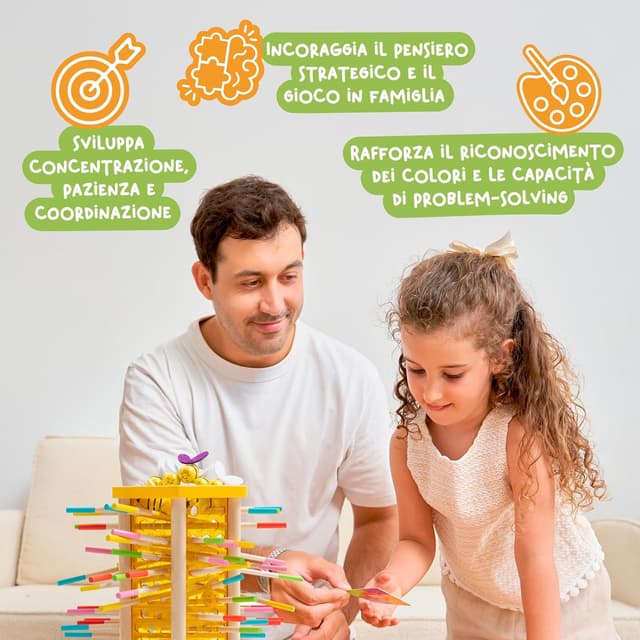 Detalle 1 de Nene Toys BEEFALL Grande gioco Montessori 4-in-1
