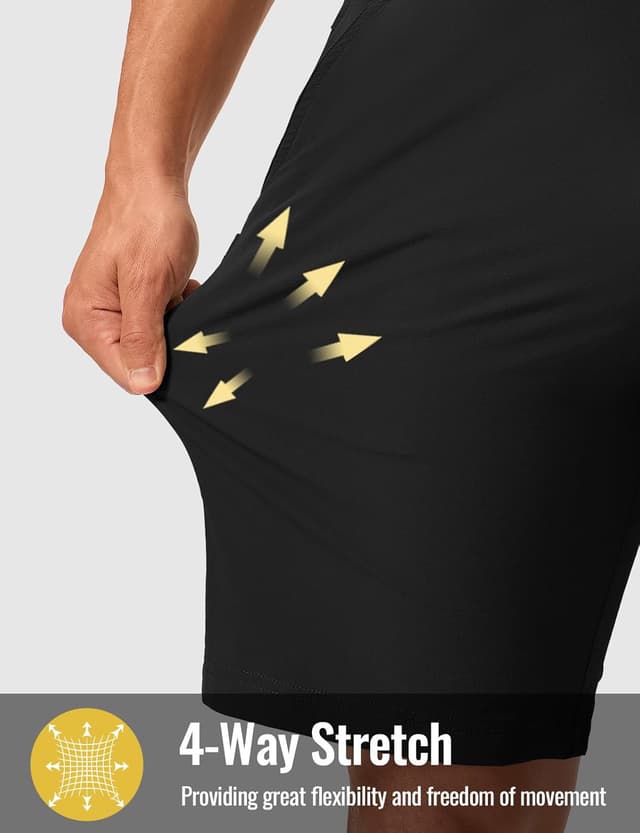 Detalle 1 de Rdruko Men’s Golf Shorts 9-inch Stretch