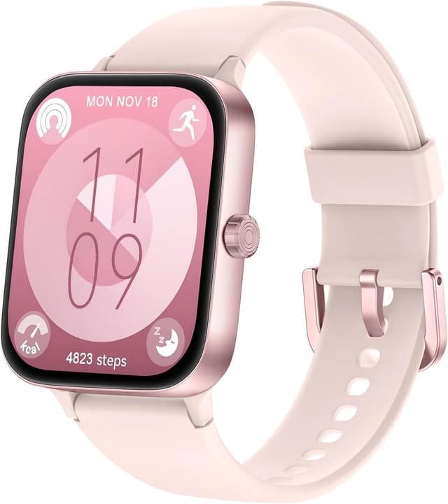 Detalle de KIUVKAS Smartwatch homme femme 1,95” full touch (appels, suivi fitness, sommeil)