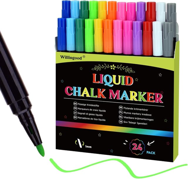 Imagen de LivDeal 24 Kreidemarker für Glas 🎨 en OfertitasTOP