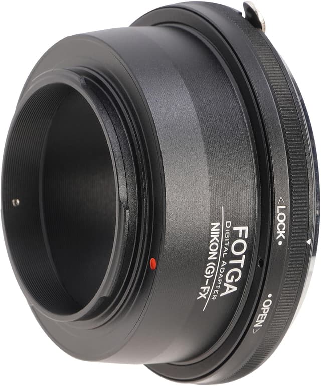 Detalle 2 de Hersmay Objektiv-Adapterring Nikon G/F/AI/AIS/D/AF-S auf Fujifilm FX-Mount für X-H2S, X-Pro3, X-T5 & mehr