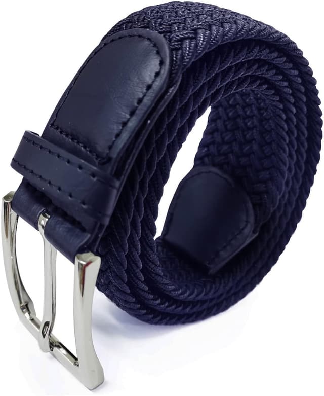 Detalle de Glamexx24 GLAMEXX24 cintura elastica intrecciata regolabile unisex per jeans