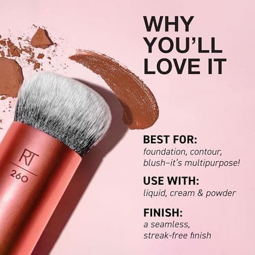 Detalle 2 de Real Techniques Brocha facial burbujas multiusos 🎨