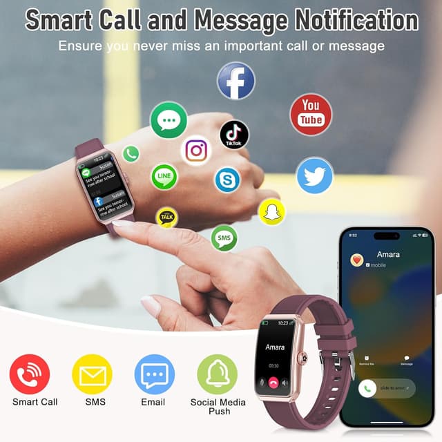 Thumbnail 6 de Bordeaux Fitness Tracker with 103 Sports Modes