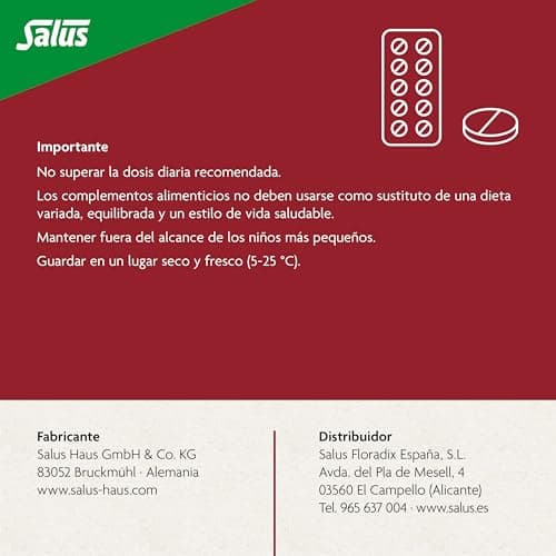 Thumbnail 6 de Salus Floradix 84 comprimidos Reduce cansancio