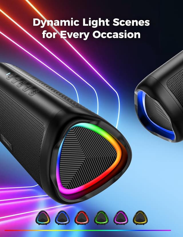 Detalle de BolaButty Bluetooth Speaker with HD Sound (IPX5, up to 20H, TWS pairing) — Portable Wireless Speaker in Black