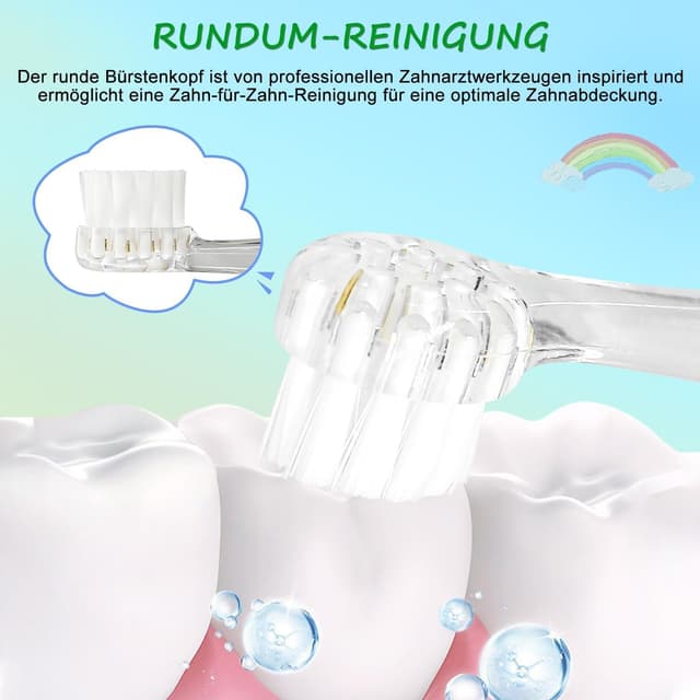 Thumbnail 6 de Ersatzbürsten für Seago & Teeteck Kinderzahnbürsten – 5er-Set kompatibel mit SG-513/SG-977/SG-2139