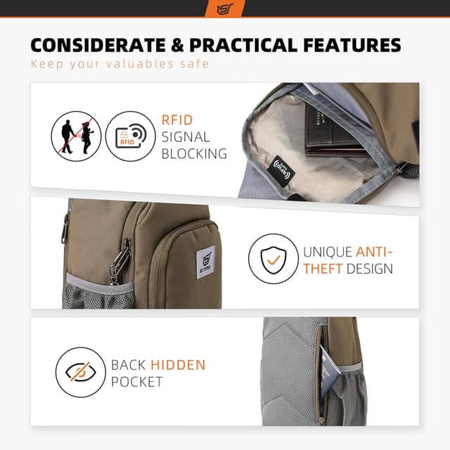 Thumbnail 2 de SKYSPER Sling Bag RFID crossbody daypack