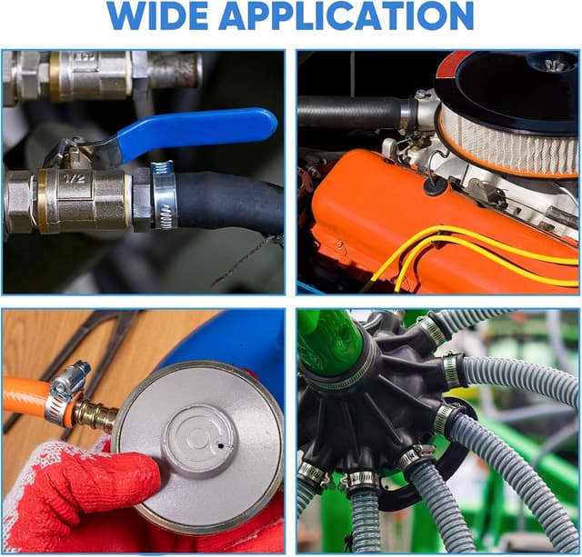 Thumbnail 5 de TICONN 40PCS Hose Clamp Set 1/4"–1-1/8" for Plumbing