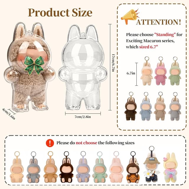 Thumbnail 3 de LABUBU Monsters Clear Protective Case 2-Pack