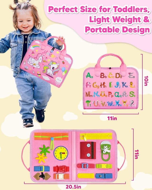 Thumbnail 5 de Exorany Busy Board 8-Page Montessori