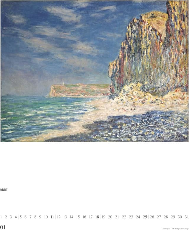 Thumbnail 1 de DUMONT Claude Monet 2026 Kunst-Poster-Kalender (50 x 70 cm) – Wandkalender mit 12 Impressionismus-Motiven