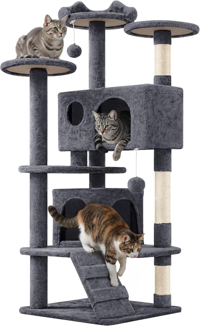 Detalle de Yaheetech Árbol rascador 139 cm para gatos