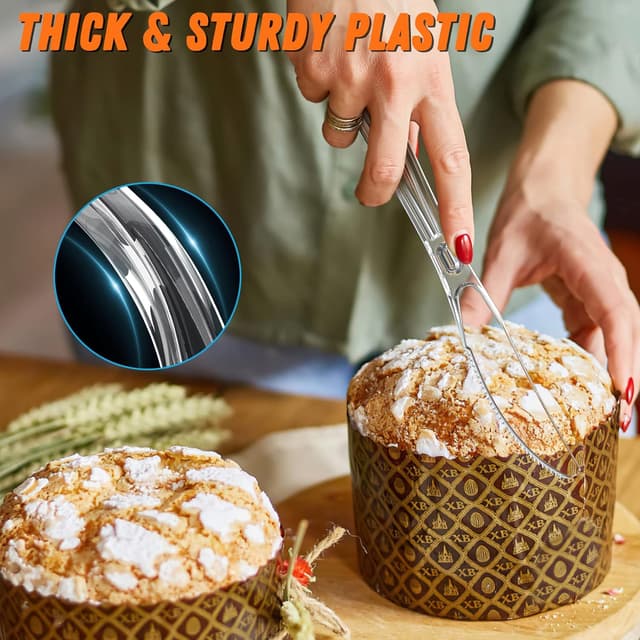 Thumbnail 3 de Dipoo 7.5" Clear Heavy Duty Plastic Knives 84 🍴