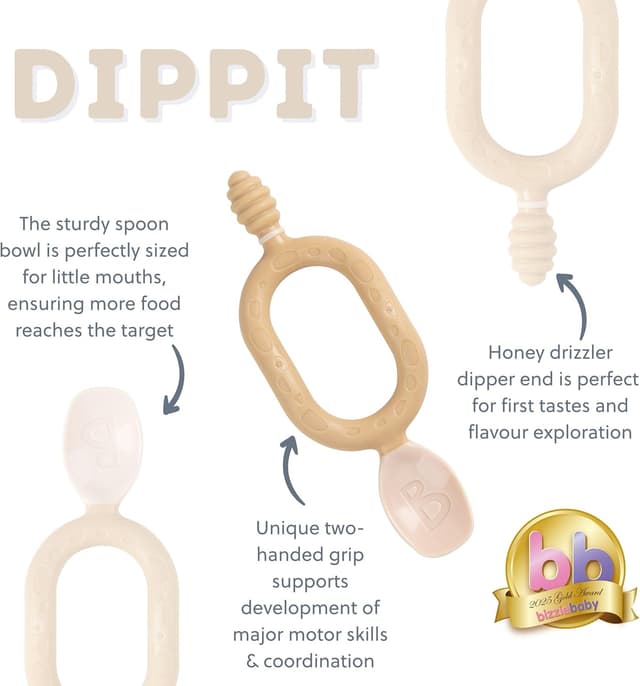 Detalle 1 de Bibado Dippit Baby Spoon 2-Pack