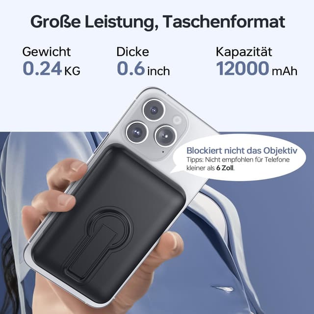 Thumbnail 5 de MagSafe Powerbank 12000 mAh – kabelloses Ladegerät