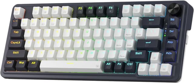 Detalle de Redragon K673 PRO 75% Wireless Gasket RGB Mechanical Keyboard (81 keys, hot-swap, linear Red switches)