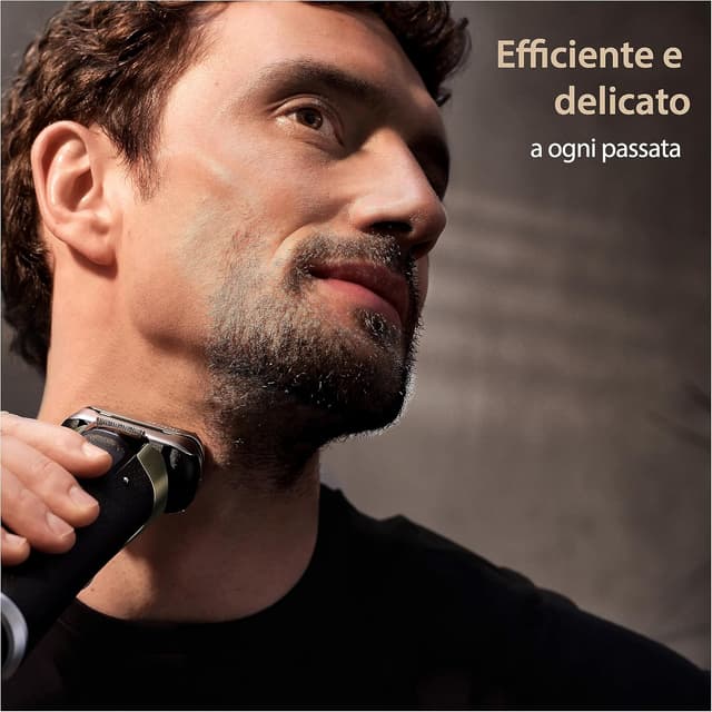 Detalle de Braun Series 9 PRO+ 9515S Grafite – rasoio elettrico per barba con regolabarba di precisione