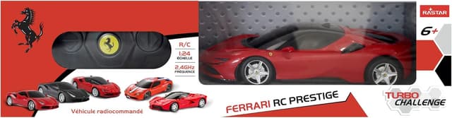 Detalle de TURBO CHALLENGE Ferrari SF90 Stradale RC Prestige 1/24 Rosso (telecomando 2,4 GHz)