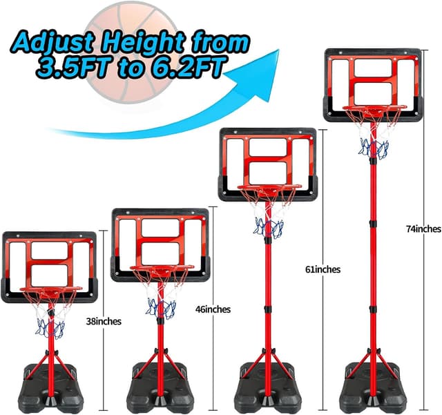 Detalle de ShyLizard Mini Basketball Hoop 6.2 ft
