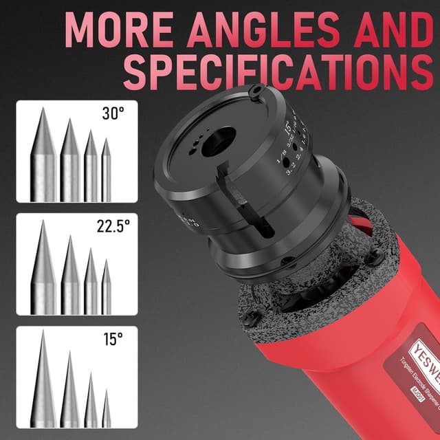 Detalle de YESWELDER Tungsten Sharpener 3 angles 110V
