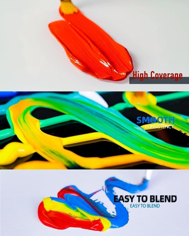 Detalle 2 de fantastory Acrylic Paint Set 24 Colours 60ml ๐จ