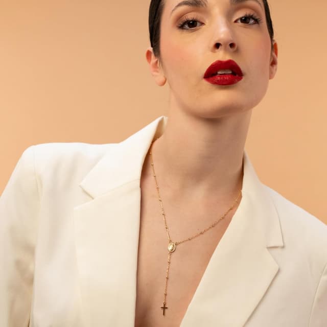 Detalle 2 de QUADRI Collier Croix Religieux 48 cm