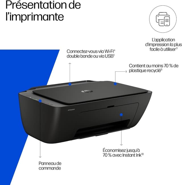Thumbnail 5 de HP DeskJet 2920 imprimante multifonction 7,5 ppm