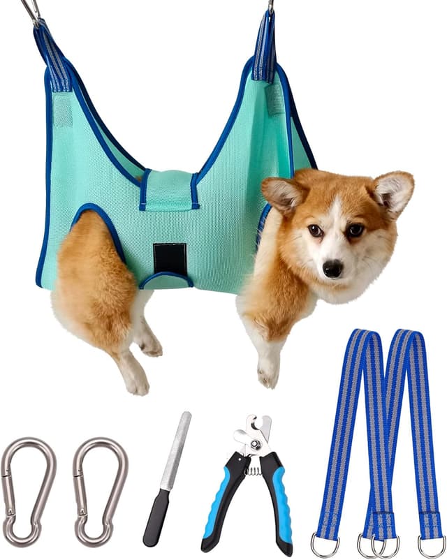 Imagen de Kkiimatt 2027 Dog Grooming Hammock with Nail Clippers en OfertitasTOP