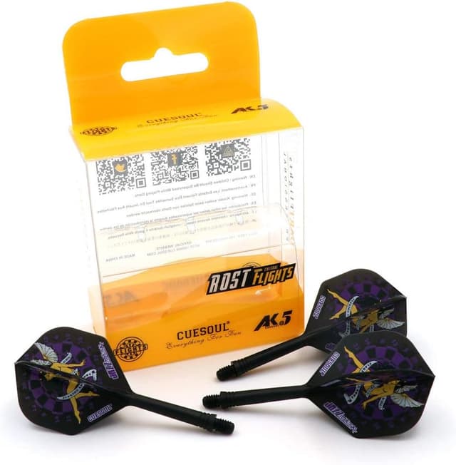 Detalle de CUESOUL – Ensemble de 3 fléchettes avec arbre intégré et volants, forme standard