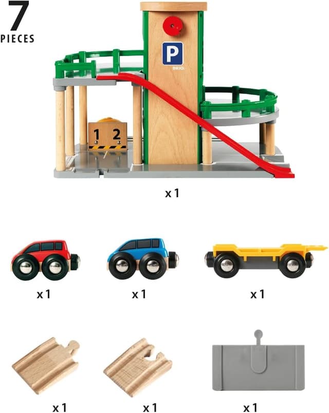Thumbnail 1 de BRIO World Parkhaus 33204 Holzeisenbahn