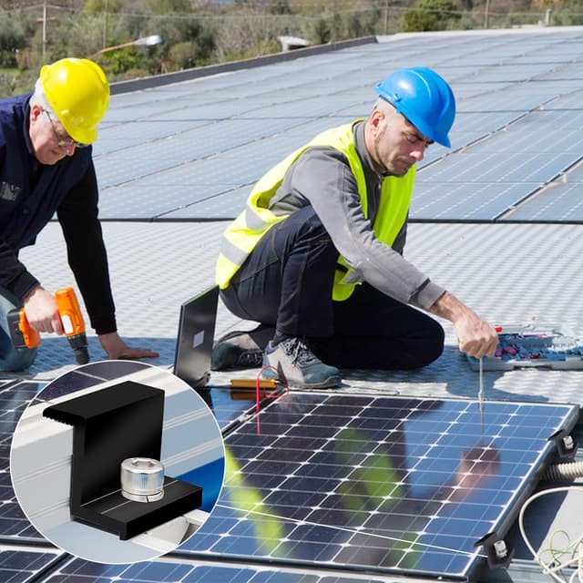 Detalle 1 de ZIOYA Solarmodul Halterung 30 mm