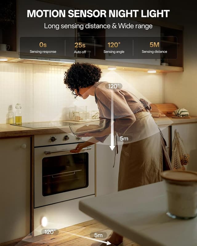 Thumbnail 2 de Homelist Bewegungsmelder Nachtlicht 80 lm, 6 Stück
