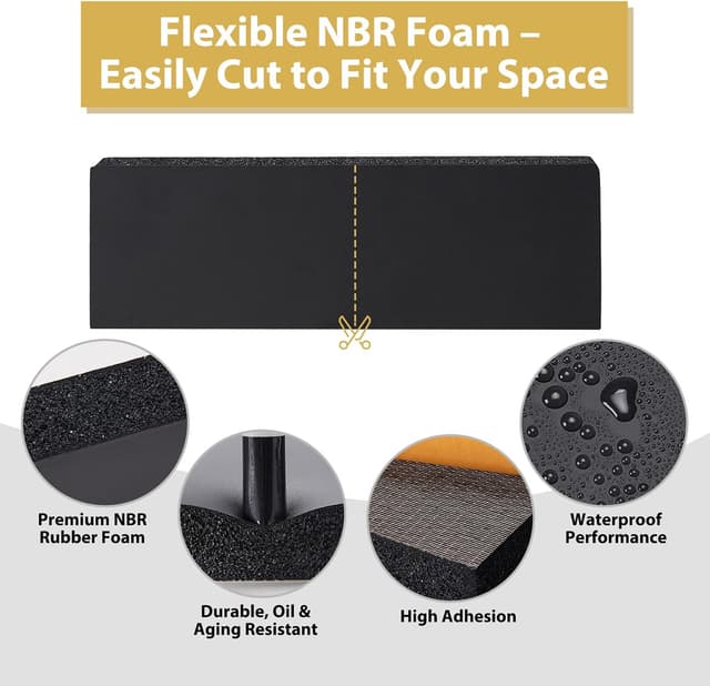 Detalle 1 de Paracolpi garage in gommapiuma NBR 3 cm