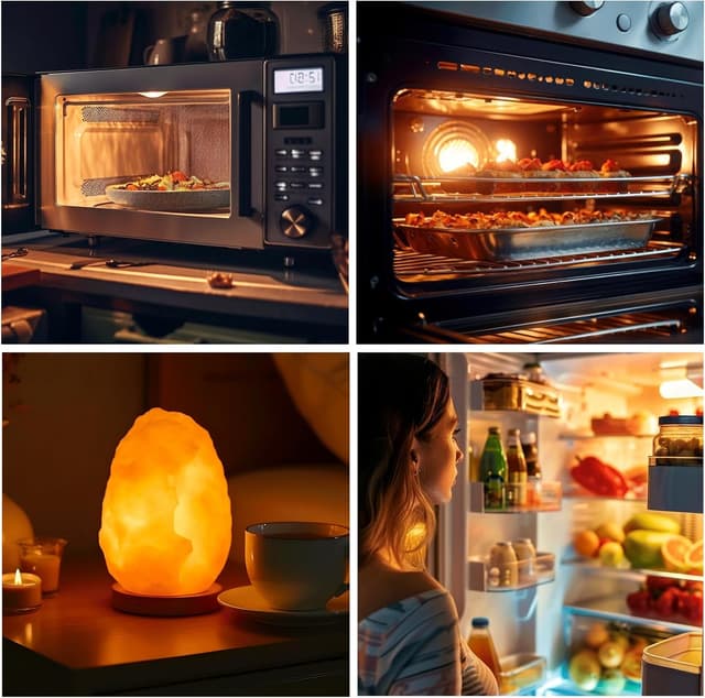 Detalle de Caldarax 10er-Set Backofenlampe E14, dimmbar (E14 T22) warmweiß 2700K, bis 300°C – Ersatzglühbirne für Ofen & mehr