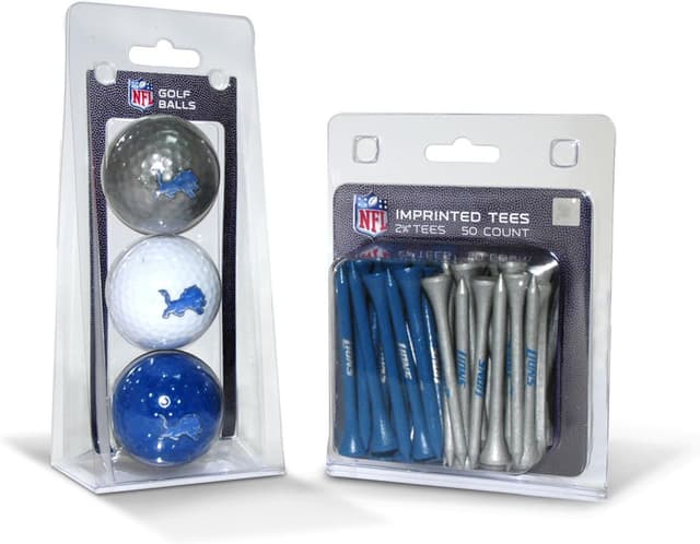Detalle de Team Golf NFL Kansas City Chiefs logo golf ball and tees bundle (3 golf balls, 50 tees)