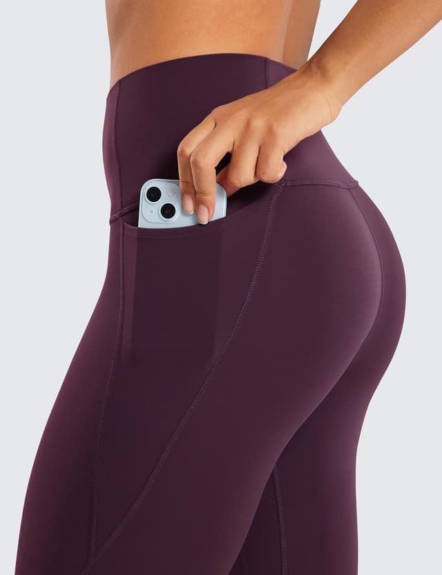 Detalle de CRZ YOGA Da Donna Butterlux: pantaloni capri da allenamento yoga con tasche (vita alta)