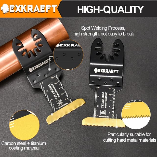 Detalle de EXKRAEFT multi tool blades 50 pack
