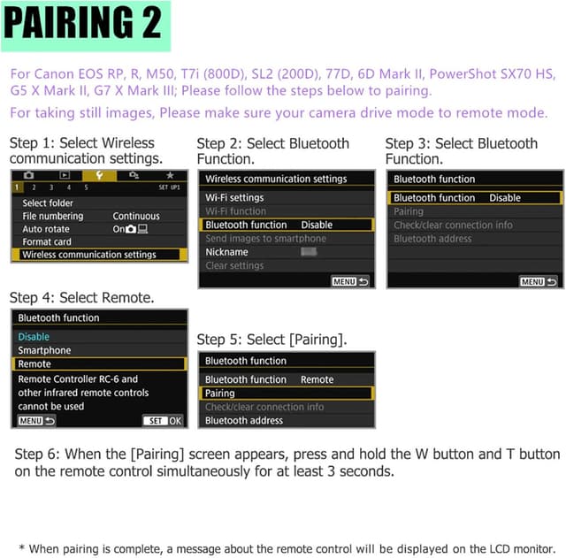Thumbnail 5 de AODELAN BR-E1A Wireless Shutter Remote for Canon