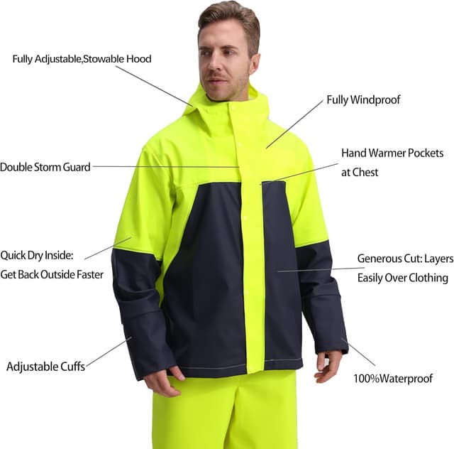Thumbnail 3 de Navis Marine PRO Workwear Waterproof Rain Jacket Set