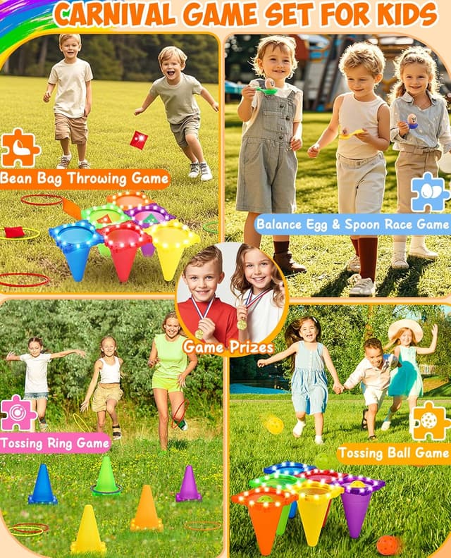 Detalle 2 de 49PCS LED carnival games set for kids