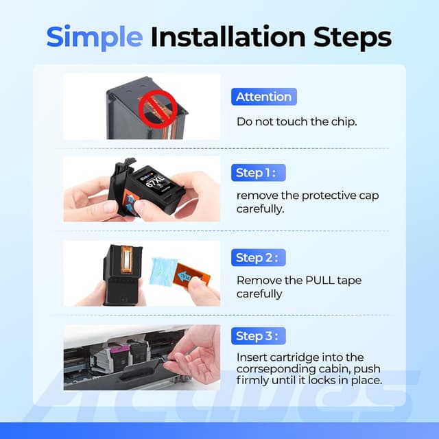 Thumbnail 5 de Acaves 67XL Ink Cartridges Combo Pack 1 Black 1 Color