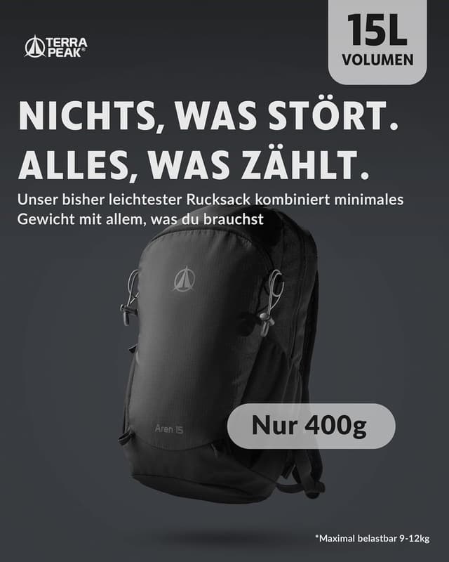 Detalle 2 de Terra Peak AREN 15 sac à dos randonnée 15L