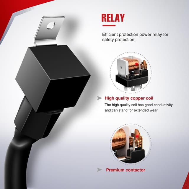 Detalle 2 de Nilight 10014W LED Light Bar Wiring Harness Kit with 5-Pin Rocker Switch, 14AWG Heavy-Duty Lead