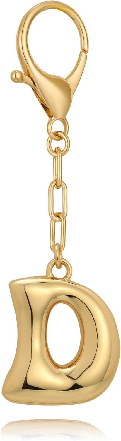 Imagen de LILIE&WHITE D Gold Letter Keychain en OfertitasTOP