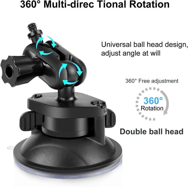 Thumbnail 5 de PULUZ car suction mount for GoPro 1/4 inch